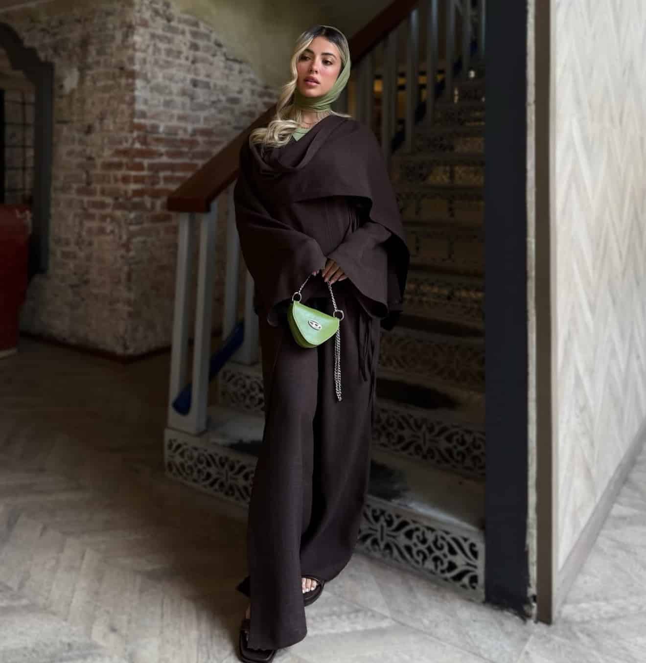 پانچوشلوار میلا قهوه ای - Image 2