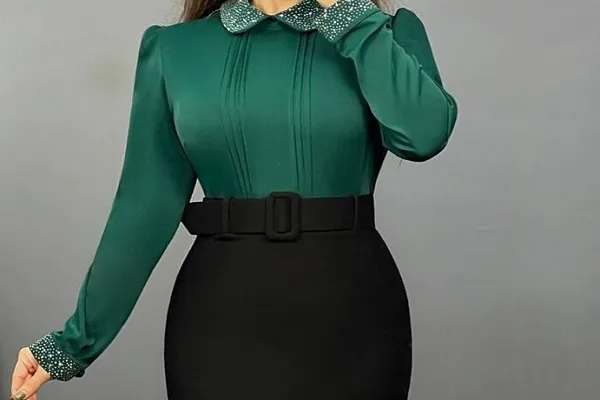 بهترین شومیز دامن مجلسی دخترانه ترک